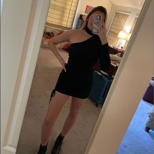Hello Molly love dress metallic black